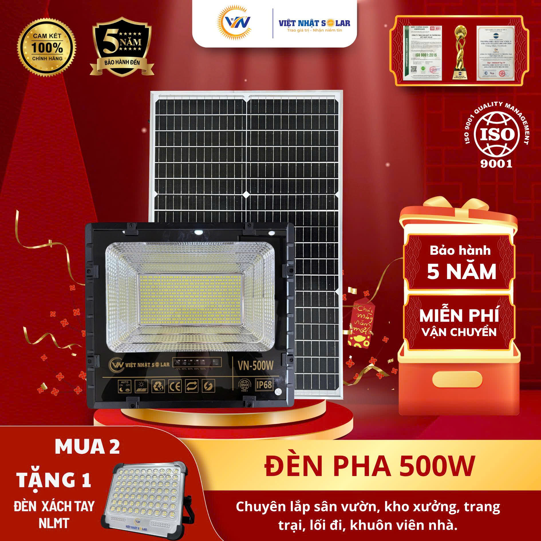 Đèn Pha LED 500W 12 ĐÈN PHA LED 500W
