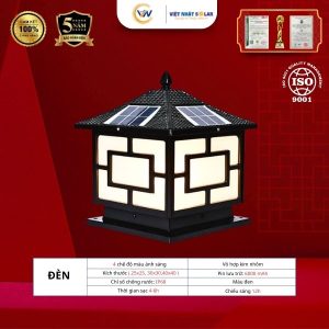 Đèn Trụ Cổng Ô Cửa Sổ Màu Đen 40×40 24 Đèn Trụ Cổng Ô Cửa Sổ Màu Đen