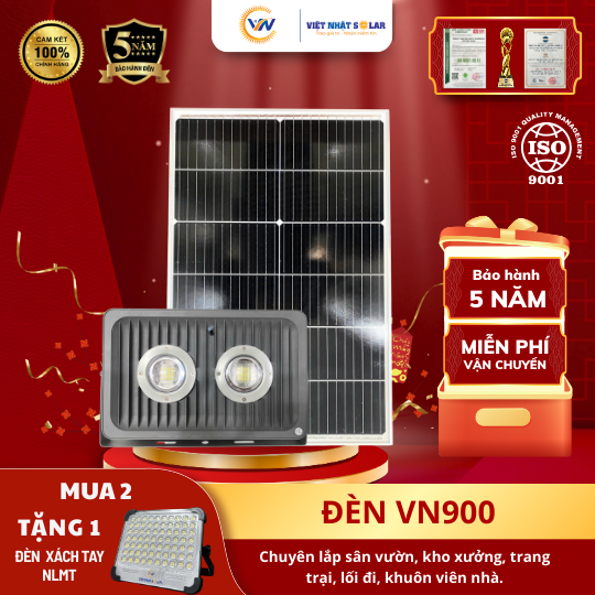 Đèn Năng Lượng Mặt Trời Chống Nổ VN900 & VN1000: Giải Pháp Chiếu Sáng An Toàn Tuyệt Đối Cho Kho Xưởng, Trang Trại 7 Đèn VN900