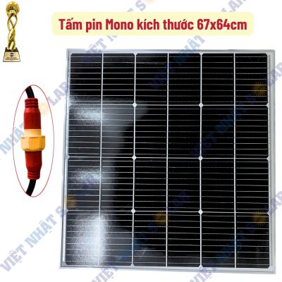 Tấm pin mono đèn pha led 500W Việt Nhật Solar