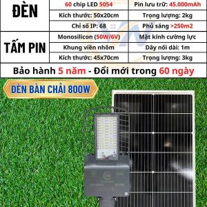 Đèn Bàn Chải VN 800W