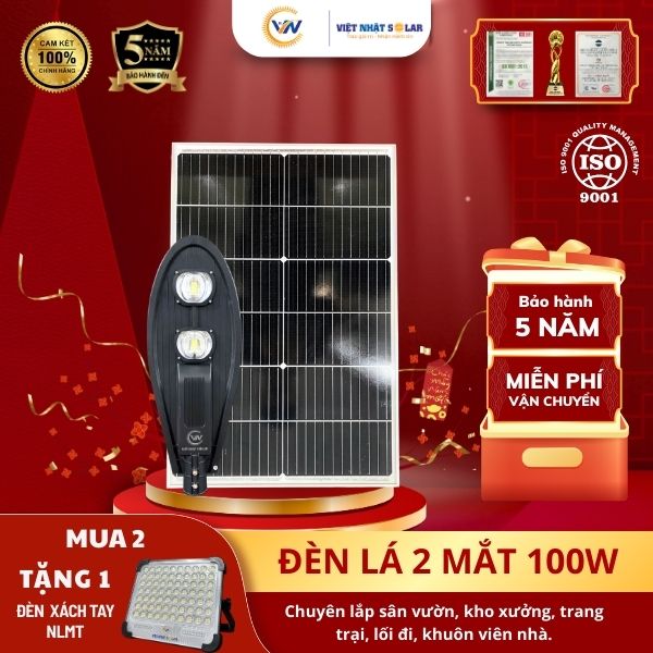 Chọn Đèn Năng Lượng Mặt Trời 1 Giải Pháp Chiếu Sáng Trang Trại Cho Các Nông Dân Tiết Kiệm Nhất? 13 Đèn đường chiếc lá VN 100W