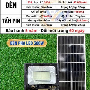 Đèn Pha LED 300W Mẫu Mới