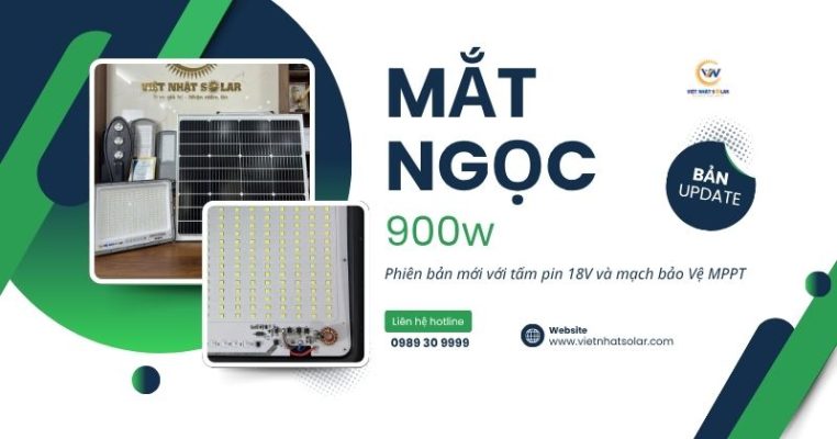 mắt ngọc 900W nâng cấp MPPT và tấm pin 60W/18V