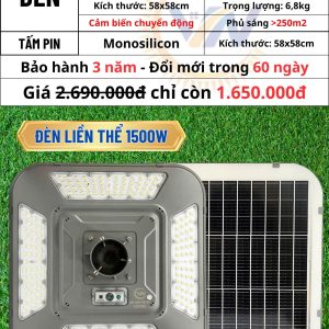 Thông số đèn liền thể UFO 1500W