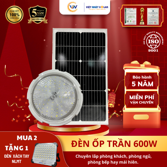 Top 7 Đèn Năng Lượng Mặt Trời Bán Chạy Nhất Hiện Nay 13 Đèn ốp trần 600W