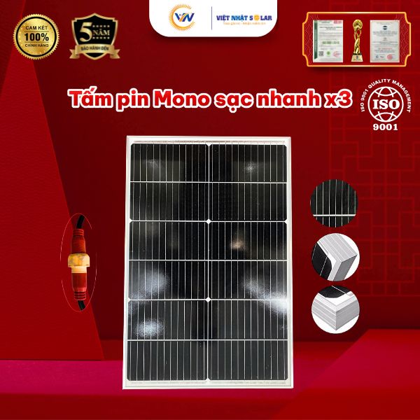 5 Bí Quyết Vàng: Cách Chọn Đèn Năng Lượng Mặt Trời Sáng Xuyên Đêm, Không Lo Mất Tiền Oan 8 Tấm pin MONO Loại A