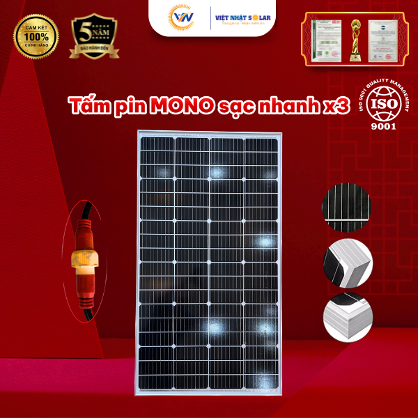 Đèn Năng Lượng Mặt Trời Có Sạc Được Vào Trời Mưa Không? 1 Giải Đáp Từ Chuyên Gia 8 Tấm pin Mono loại A