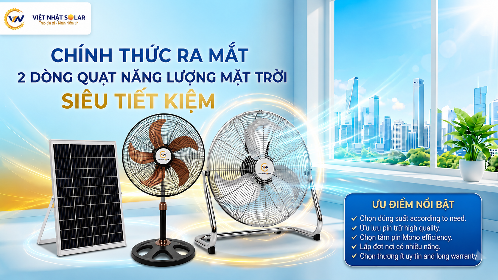 Quạt Năng Lượng Mặt Trời Có Gì Đặc Biệt So Với Quạt Truyền Thống 2026? 6 Ra Mắt 2 Dòng Quạt Năng Lượng Mặt Trời Siêu Tiết Kiệm