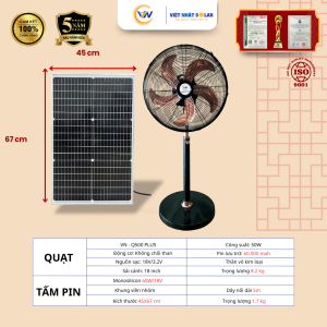 Quạt Cây Công Nghiệp Năng Lượng Mặt Trời 17 Thông Số Quạt Cây Công Nghiệp Năng Lượng Mặt Trời